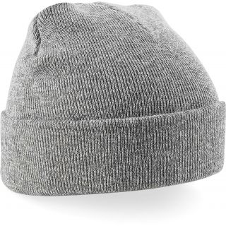 Bonnet original à revers B45 - Heather Grey-One Size
