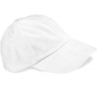 Casquette profil bas en coton brossé B57 - White