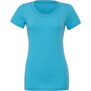 T-shirt femme triblend col rond BE8413 - Aqua Triblend