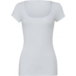 T-shirt femme col bateau BE8703 - White