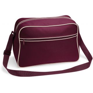 Sac bandoulière Rétro BG14 - Burgundy / Sand
