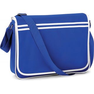 Sac messenger rétro KI0916 - Bright Royal / White