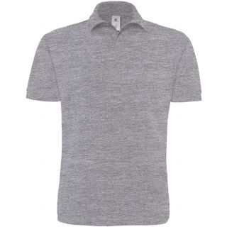 Polo homme manches courtes heavymill HEA - Heather Grey