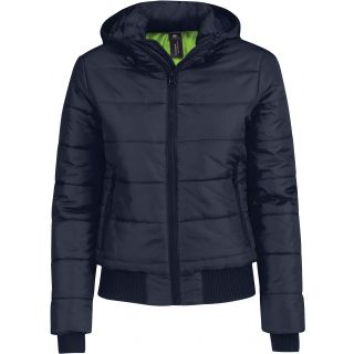 Doudoune Femme Superhood JW941 - Navy / Neon Green