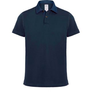 Polo homme DNM Forward PMD30 - Denim / Navy