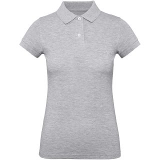 Polo femme bio Inspire PW440 - Heather Grey