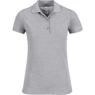 Polo femme Safran Timeless B&C PW457 - Heather Grey