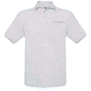 Polo homme Safran Pocket SAFP - Ash