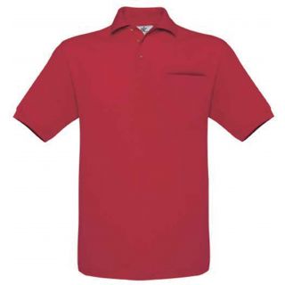 Polo homme Safran Pocket SAFP - Red