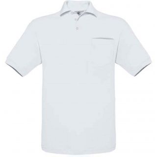 Polo homme Safran Pocket SAFP - White