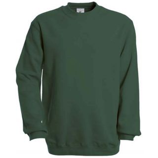 Sweat-shirt col rond manches droites SET B&C - Bottle Green
