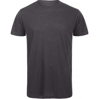 T-shirt homme col rond B&C Inspire Slub TM046 - Chic Anthracite