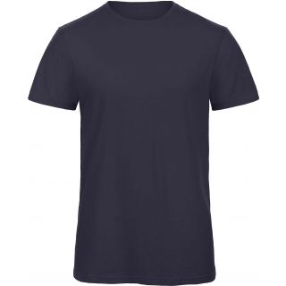T-shirt homme col rond B&C Inspire Slub TM046 - Chic Navy