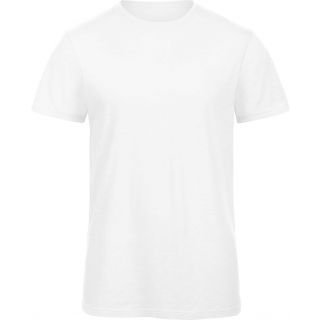 T-shirt homme col rond B&C Inspire Slub TM046 - Chic Pure White