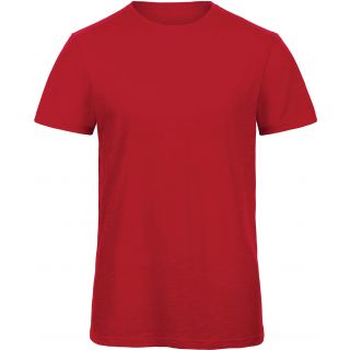 T-shirt homme col rond B&C Inspire Slub TM046 - Chic Red