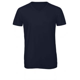 T-shirt homme triblend col V TM057 - Navy