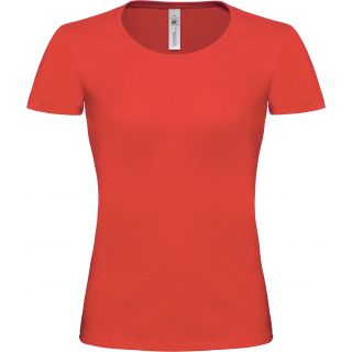 T-shirt femme col bateau Exact 190 TW041 - Red