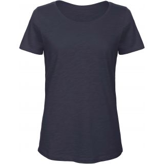 T-shirt femme col rond Inspire Slub B&C TW047 - Chic Navy