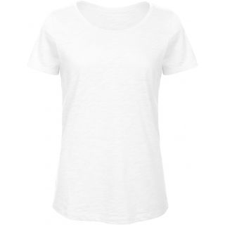 T-shirt femme col rond Inspire Slub B&C TW047 - Chic Pure White