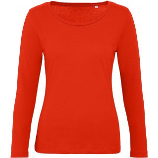 T-shirt femme manches longues Inspire LSL TW071 - Fire Red