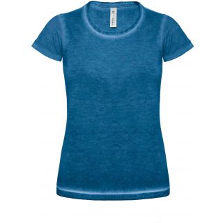 T-shirt femme DNM plug in TWD71 - Blue Clash