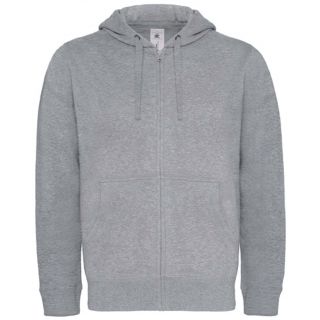Sweat-shirt homme à capuche zippé WM647 - Heather Grey