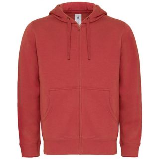 Sweat-shirt homme à capuche zippé WM647 - Red