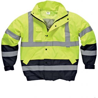 Blouson Bicolore Haute Visibilité SA7005 - Yellow / Navy