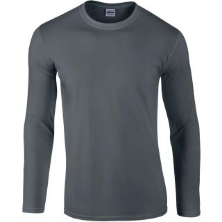 T-shirt homme manches longues Softstyle GI64400 - Charcoal