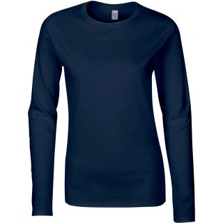 T-shirt femme manches longues Softstyle GI64400L - Navy