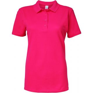 Polo femme Softstyle double piqué GI64800L - Heliconia