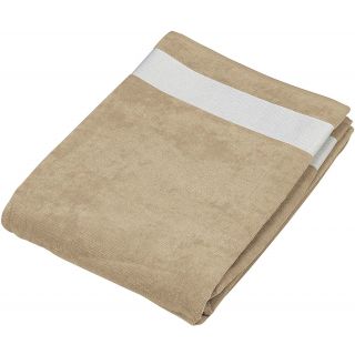 Drap de plage K118 - Beige / White