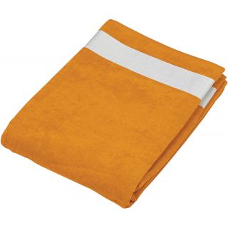 Drap de plage K118 - Orange / White