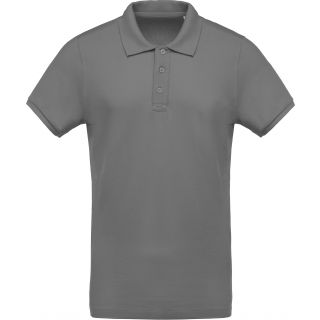Polo homme bio piqué manches courtes K209 - Storm Grey
