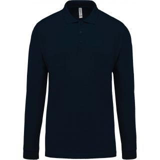 Polo homme piqué manches longues K256 - Navy
