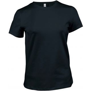 T-shirt femme col rond manches courtes Maïa K326 - Black