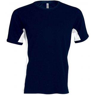 T-shirt bicolore manches courtes Tiger K340 - Navy / White
