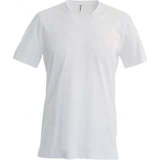 T-shirt homme manches courtes col V K357 - White