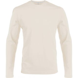 T-shirt homme manches longues col rond K359 - Light Sand