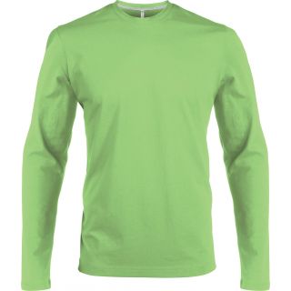 T-shirt homme manches longues col rond K359 - Lime