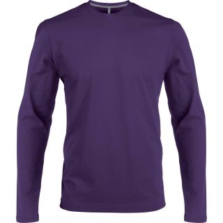 T-shirt homme manches longues col rond K359 - Purple