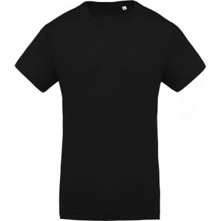 T-shirt homme coton bio col rond K371 - Black