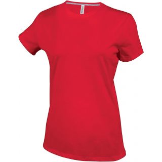 T-shirt femme manches courtes col rond K380 - Red