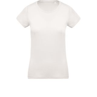 T-shirt femme coton bio col rond K391 - Cream