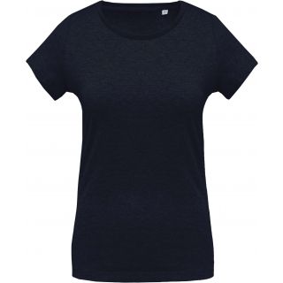 T-shirt femme coton bio col rond K391 - French Navy Heather