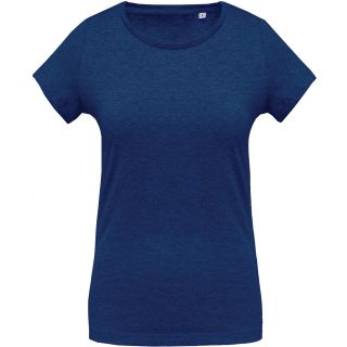 T-shirt femme coton bio col rond K391 - Ocean Blue Heather