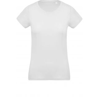 T-shirt femme coton bio col rond K391 - White