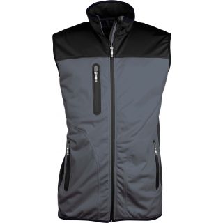Bodywarmer softshell homme tricolore K417 - Titanium / Black / Black