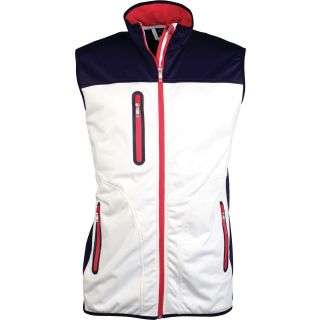Bodywarmer softshell homme tricolore K417 - White / Navy / Red