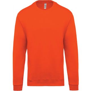 Sweat-shirt unisexe col rond K474 - Orange